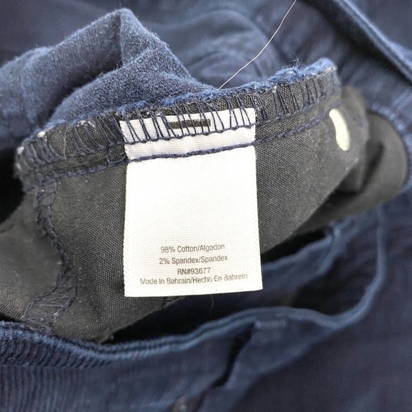 St. John's Bay Straight Fit Bootcut Women's size 10 Corduroy Blue Pants - Picture 4 of 4